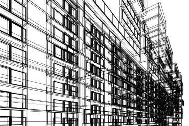 soyut mimari duvar kağıdı, dijital arkaplan