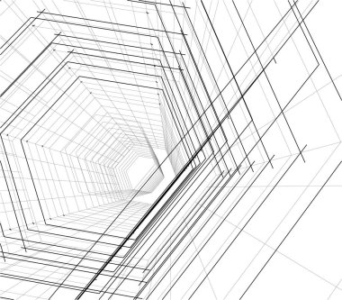 soyut mimari duvar kağıdı konsepti, dijital arkaplan