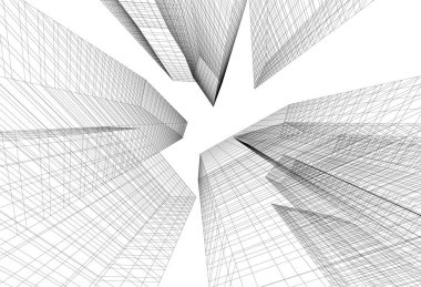 soyut mimari duvar kağıdı, dijital arkaplan