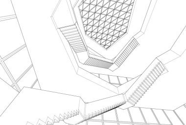 soyut mimari duvar kağıdı, dijital arkaplan