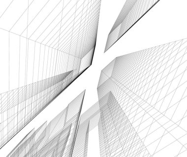 soyut mimari duvar kağıdı, dijital arkaplan