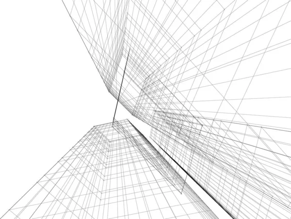 Абстрактные Архитектурные Обои Цифровой Фон — стоковый вектор