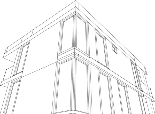 Abstrakcyjna Tapeta Architektoniczna Tło Cyfrowe — Wektor stockowy