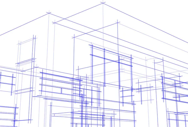 Abstrakcyjna Tapeta Architektoniczna Tło Cyfrowe — Wektor stockowy