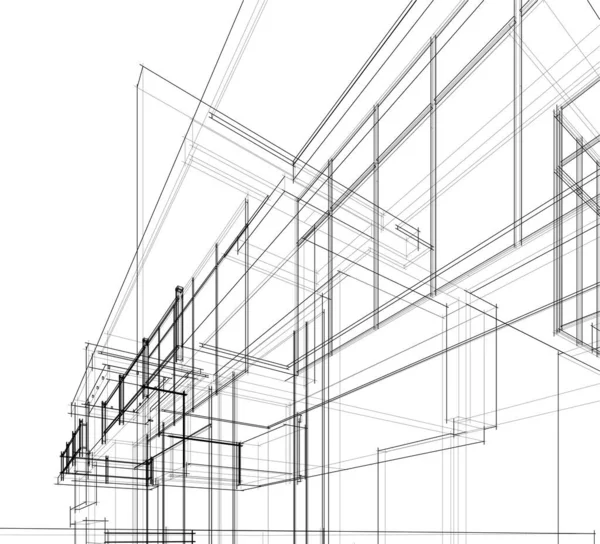 Abstrakcyjna Koncepcja Tapety Architektonicznej Tło Cyfrowe — Wektor stockowy