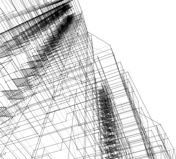 建筑墙纸摘要 数码背景 — 图库矢量图片