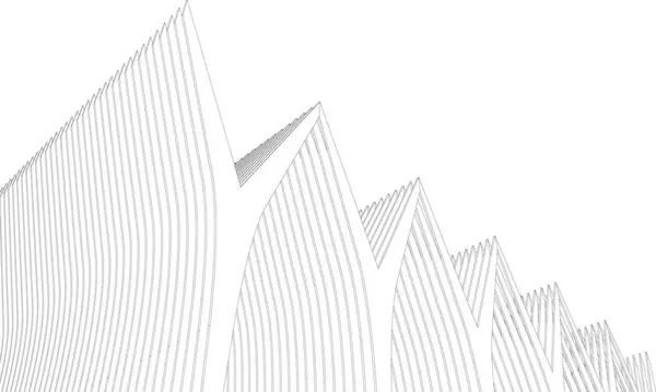 Concept Abstrait Papier Peint Architectural Fond Numérique — Image vectorielle