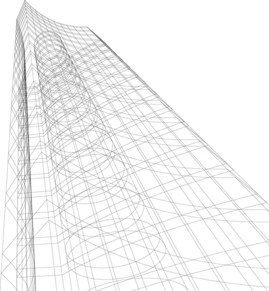 Abstrakcyjna Tapeta Architektoniczna Tło Cyfrowe — Wektor stockowy