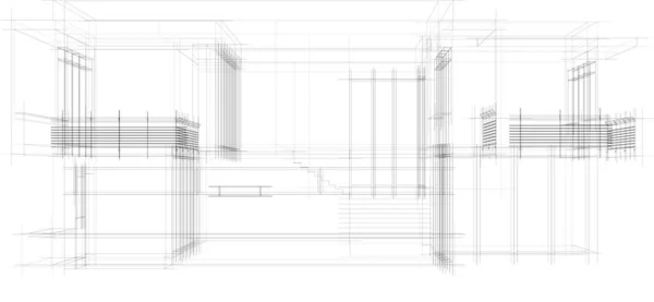 Design Papel Parede Arquitetônico Abstrato Fundo Conceito Digital —  Vetores de Stock