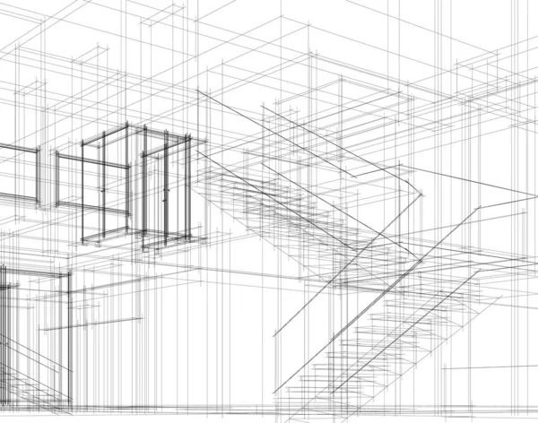 建筑墙纸摘要 数码背景 — 图库矢量图片