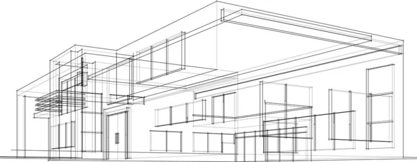 Abstrakcyjna Tapeta Architektoniczna Tło Cyfrowe — Wektor stockowy