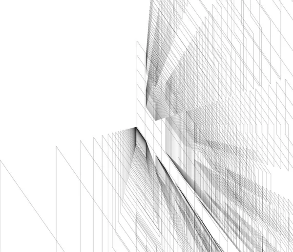 Fondo Pantalla Arquitectónica Abstracta Fondo Digital — Vector de stock