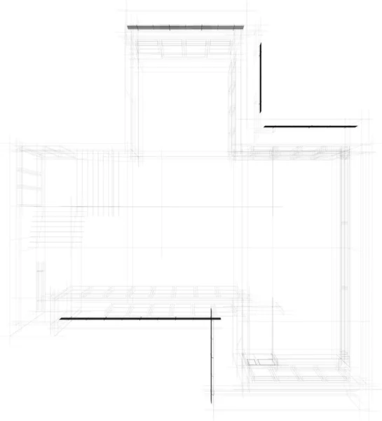 抽象的な建築壁紙のデザインデジタルコンセプトの背景 — ストックベクタ