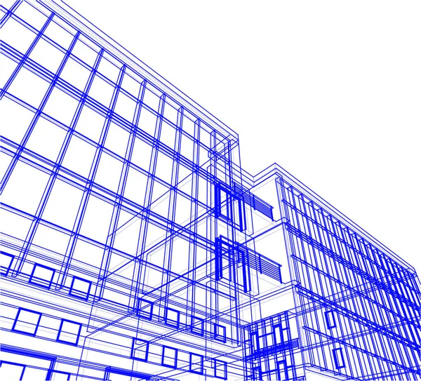 Абстрактная Архитектурная Концепция Обоев Цифровой Фон — стоковый вектор