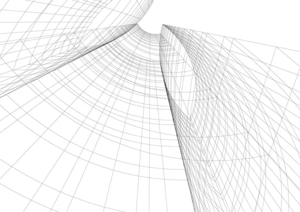 Абстрактный Архитектурный Дизайн Обоев Цифровой Концепт Фон — стоковый вектор