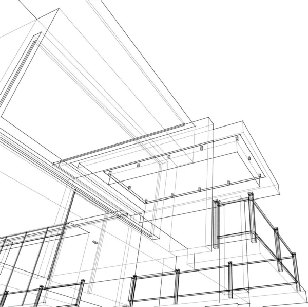 建筑墙纸摘要 数码背景 — 图库矢量图片