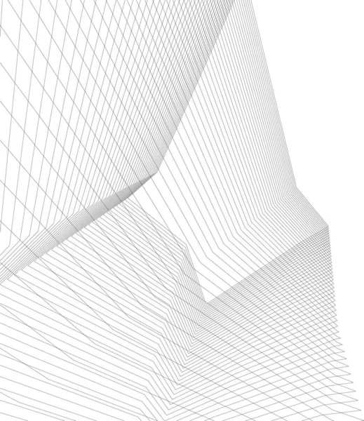 Papier Peint Architectural Abstrait Fond Numérique — Image vectorielle