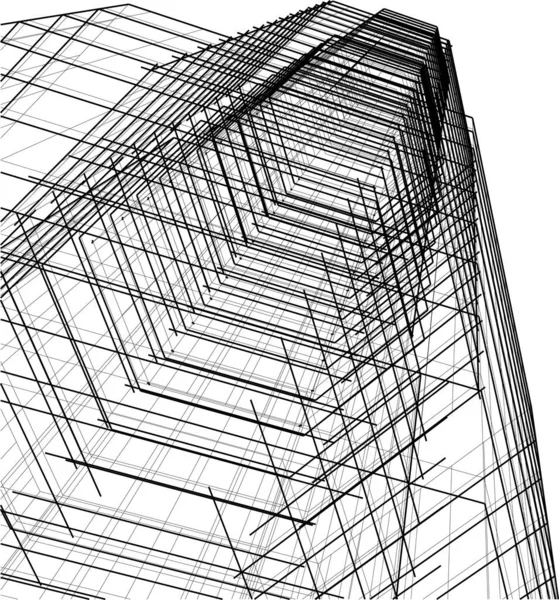 Абстрактная Архитектурная Концепция Обоев Цифровой Фон — стоковый вектор