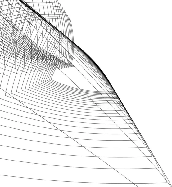 Abstrakte Architektonische Tapete Digitaler Hintergrund — Stockvektor