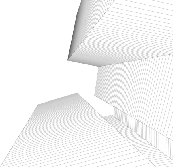 Abstract Architectonisch Behang Digitale Achtergrond — Stockvector