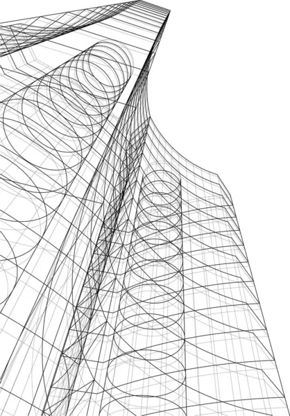 建筑墙纸摘要 数码背景 — 图库矢量图片