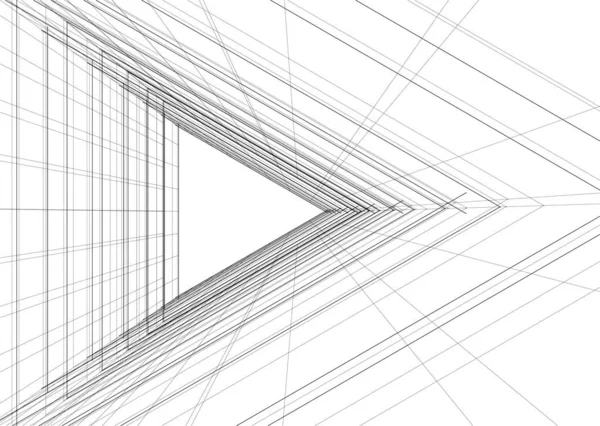 Abstrakcyjna Tapeta Architektoniczna Tło Cyfrowe — Wektor stockowy