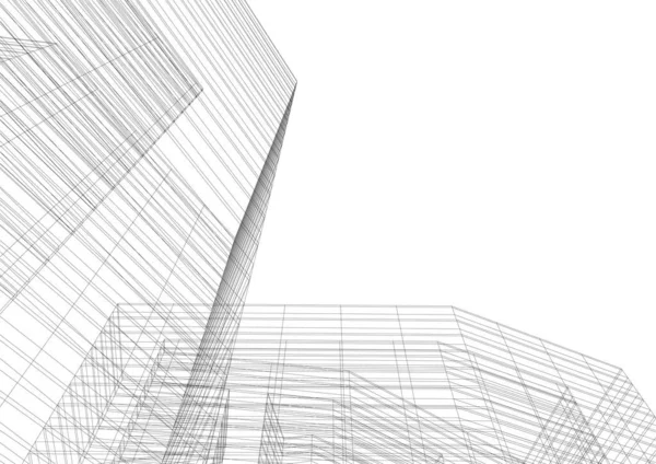 Αφηρημένη Αρχιτεκτονική Ταπετσαρία Ψηφιακό Υπόβαθρο — Διανυσματικό Αρχείο