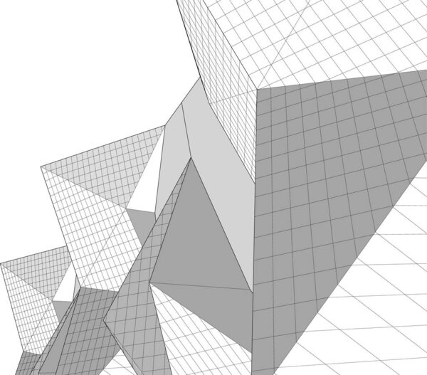 abstract architectural wallpaper, digital background