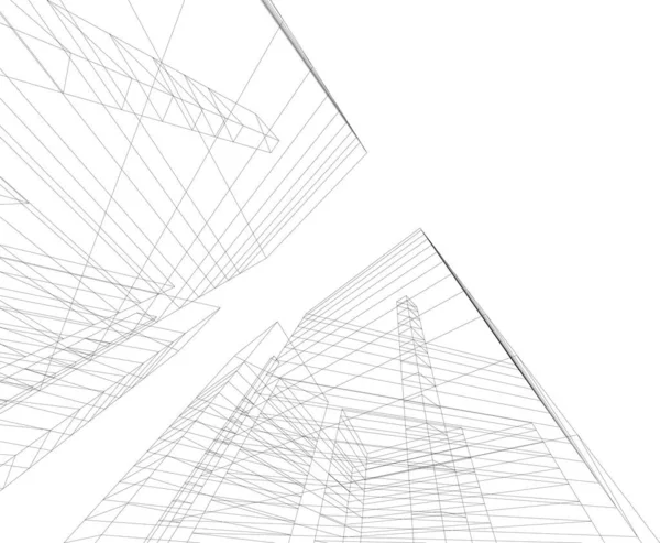 Абстрактные Архитектурные Обои Цифровой Фон — стоковый вектор
