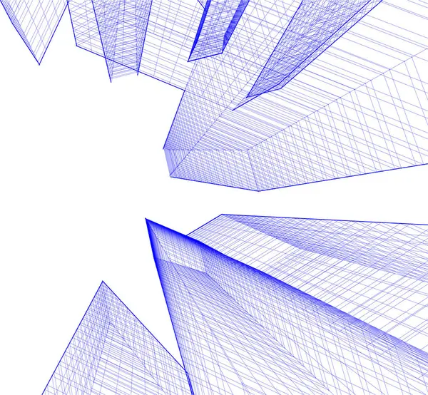 Абстрактные Архитектурные Обои Цифровой Фон — стоковый вектор