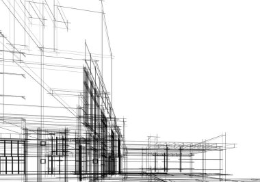 soyut mimari duvar kağıdı, dijital arkaplan