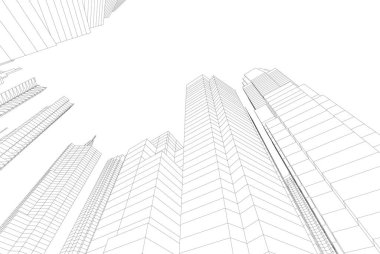 soyut mimari duvar kağıdı konsepti, dijital arkaplan