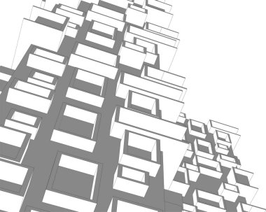 soyut mimari duvar kağıdı, dijital arkaplan