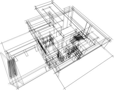 soyut mimari duvar kağıdı, dijital arkaplan