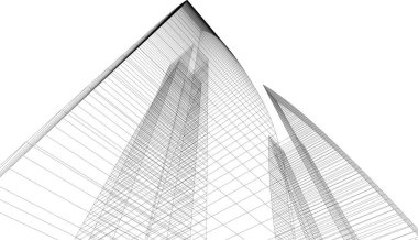 soyut mimari duvar kağıdı, dijital arkaplan