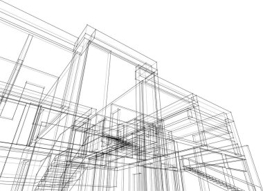 soyut mimari duvar kağıdı, dijital arkaplan