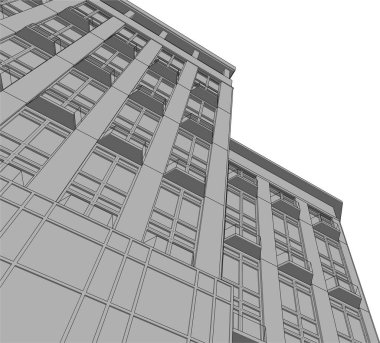 soyut mimari duvar kağıdı tasarımı, dijital konsept arkaplan