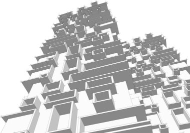 soyut mimari duvar kağıdı, dijital arkaplan