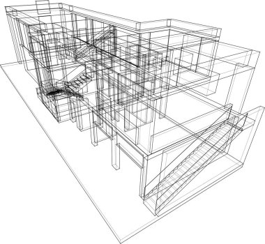 soyut mimari duvar kağıdı, dijital arkaplan