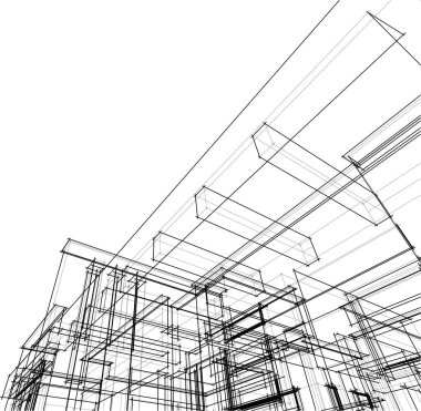 soyut mimari duvar kağıdı, dijital arkaplan