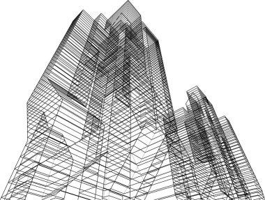 soyut mimari duvar kağıdı, dijital arkaplan