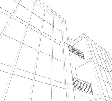 soyut mimari duvar kağıdı konsepti, dijital arkaplan