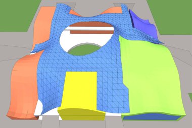 soyut mimari duvar kağıdı, dijital arkaplan