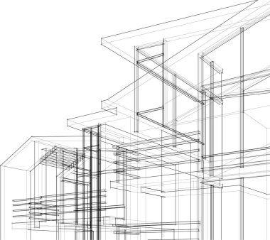 soyut mimari duvar kağıdı, dijital arkaplan