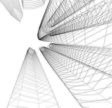 soyut mimari duvar kağıdı, dijital arkaplan