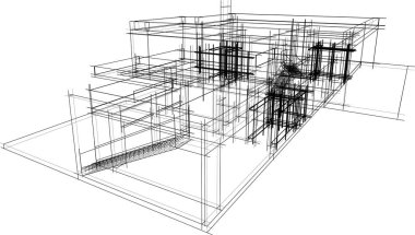 soyut mimari duvar kağıdı, dijital arkaplan