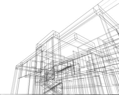 soyut mimari duvar kağıdı, dijital arkaplan