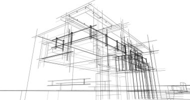 soyut mimari duvar kağıdı, dijital arkaplan