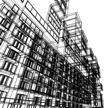 soyut mimari duvar kağıdı, dijital arkaplan