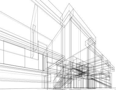 soyut mimari duvar kağıdı, dijital arkaplan